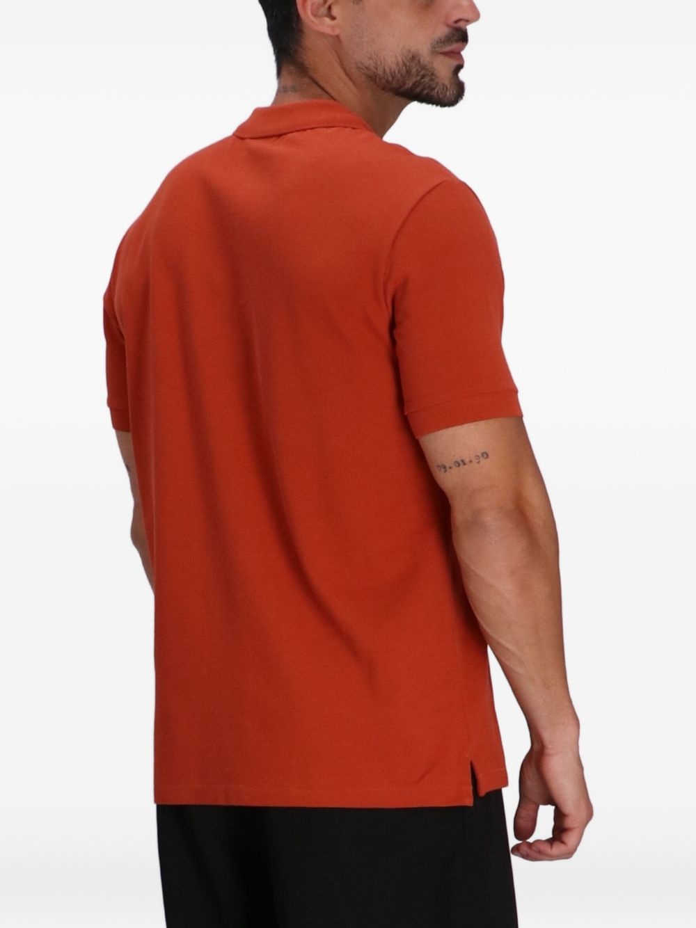 Zebra-patch polo shirt - 4