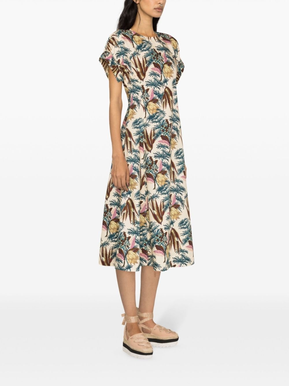 Devon floral-pattern dress - 3