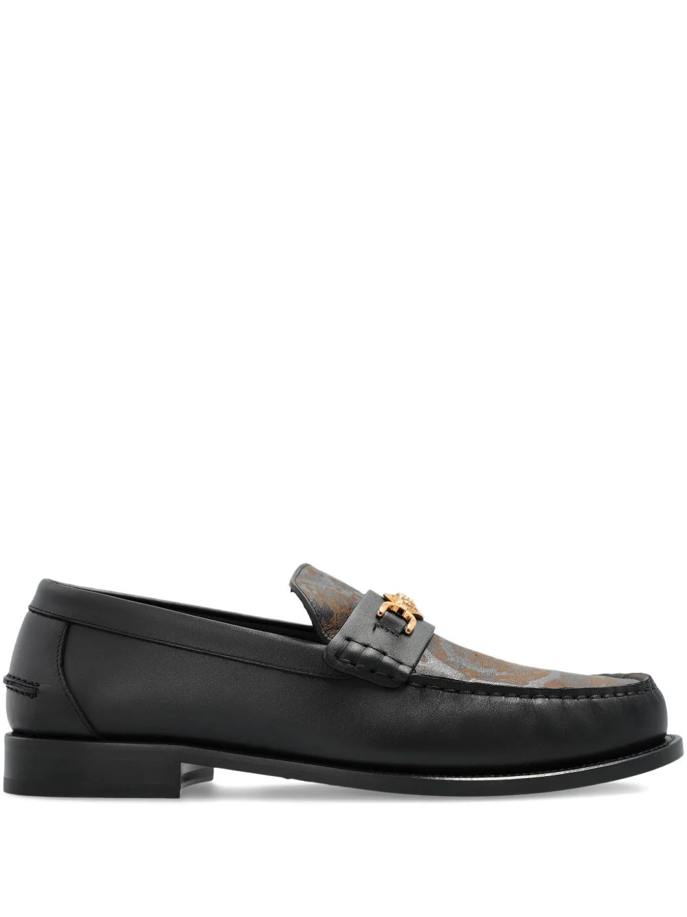 Medusa-head leather loafers - 1