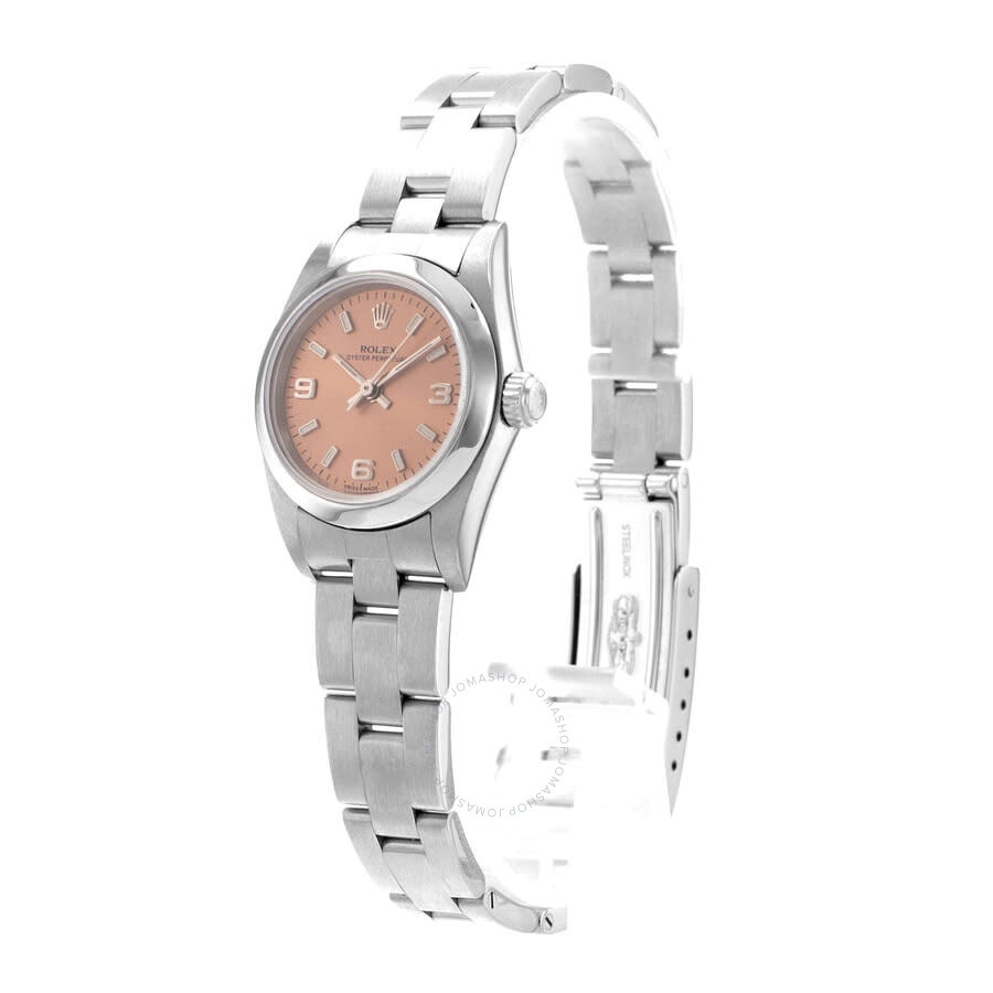 Pre-owned Rolex Oyster Perpetual 24 Automatic Chronometer Pink Dial Men's Watch 76080 PSO - 4