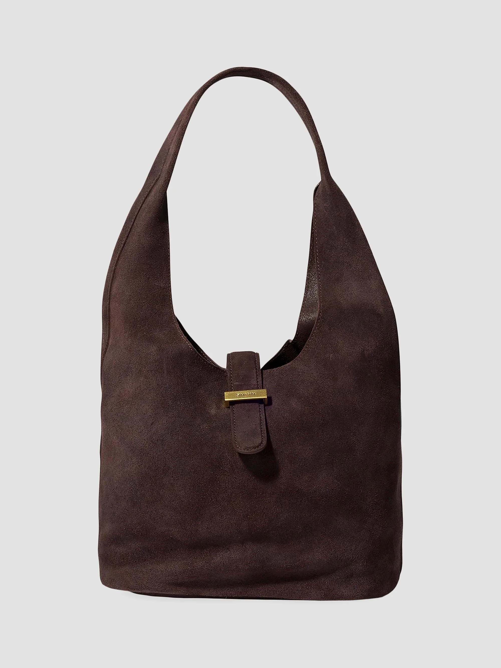 Women's Khai Suede Hobo Bag - Cacao - 1