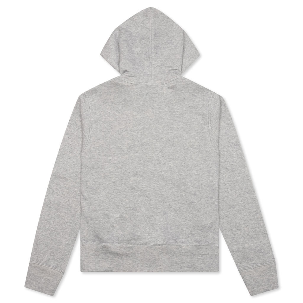 COMME DES GARCONS PLAY X THE ARTIST INVADER WOMEN'S HOODED SWEATSHIRT - TOP GREY - 2