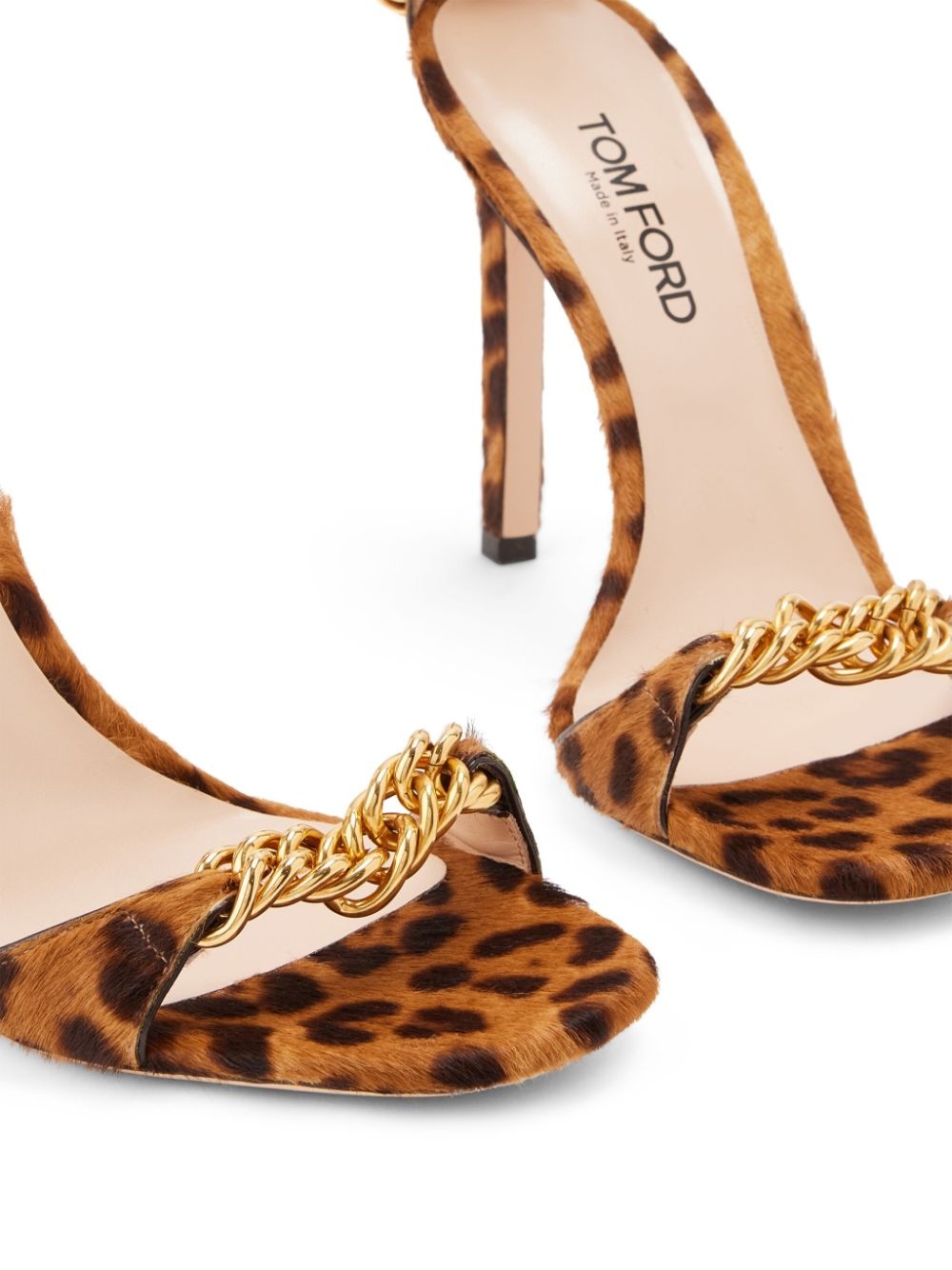 Zenith 105mm calf-hair sandals - 4
