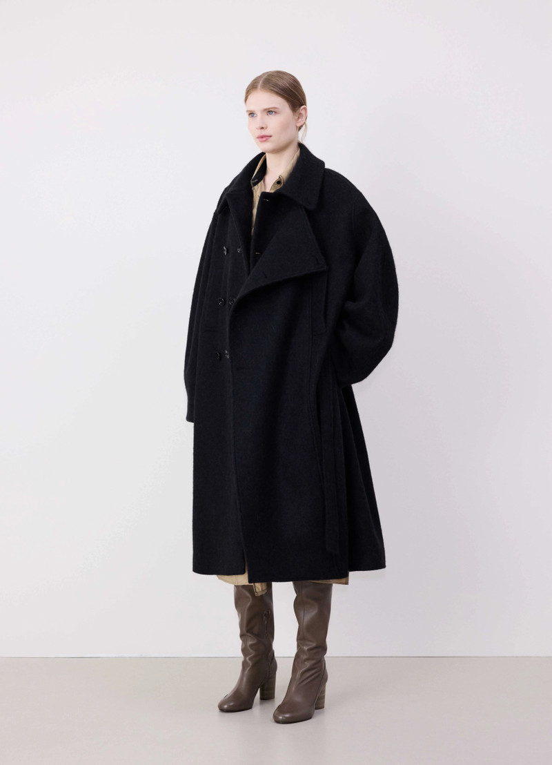 Lemaire ASYMMETRICAL BATHROBE COAT | REVERSIBLE