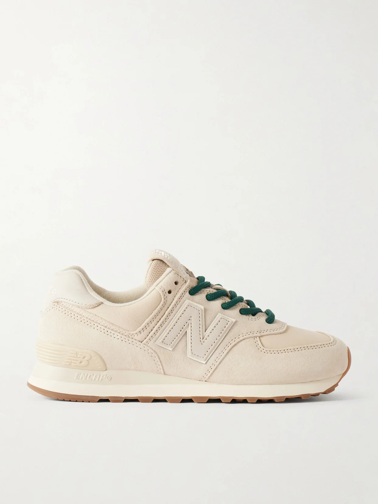 574 Leather-trimmed Suede Sneakers - 1