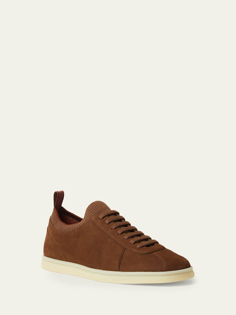 Loro Piana Men's Soho 2.0 Walk Grained Nubuck Slip-On Sneakers outlook