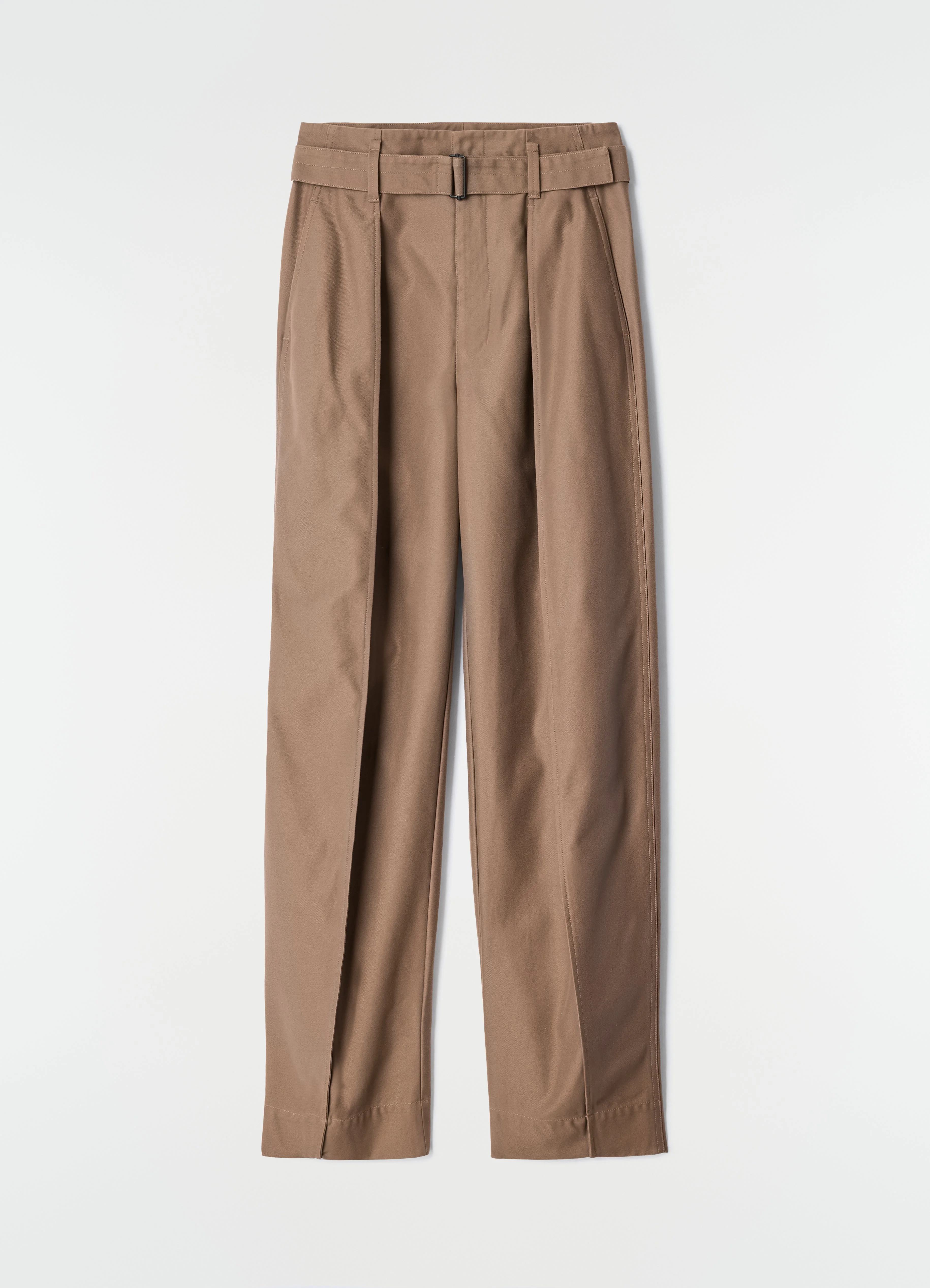 CURVED PANTS IN POLYCOTTON TWILL - 1