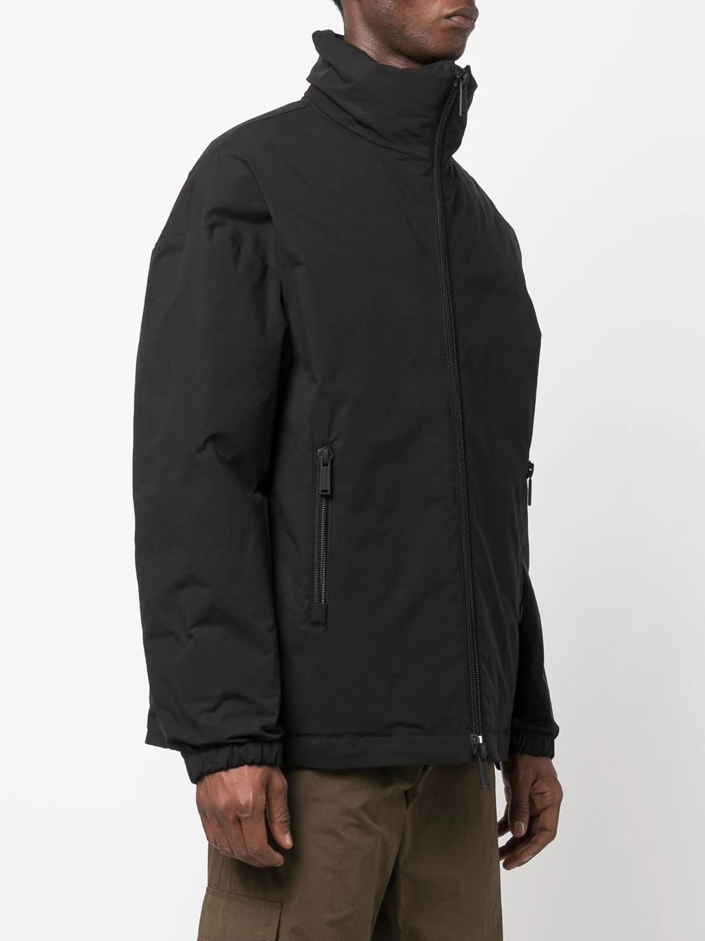 high-neck zipped jacket - 3