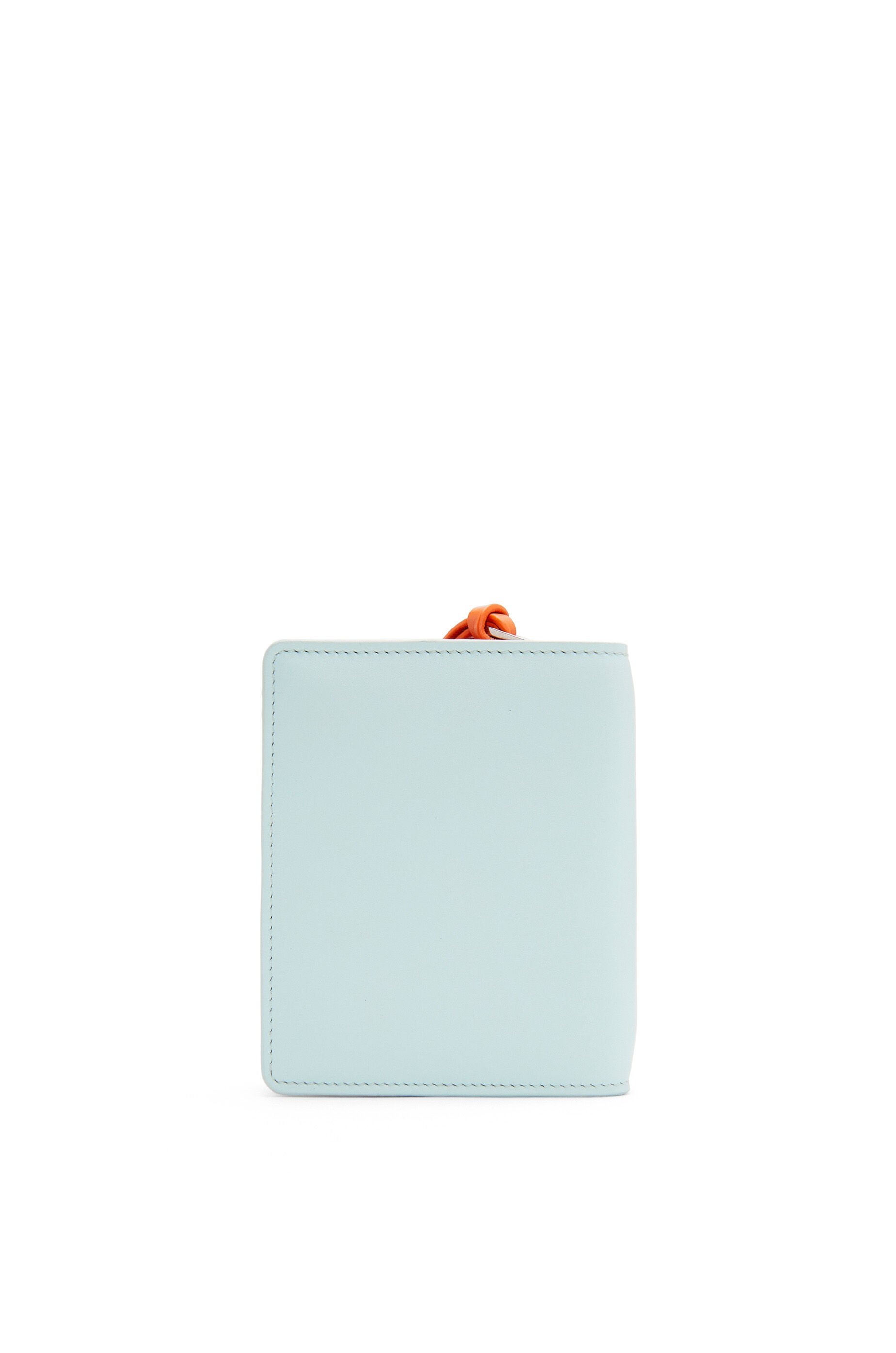 Penguin compact zip wallet in satin calfskin - 4
