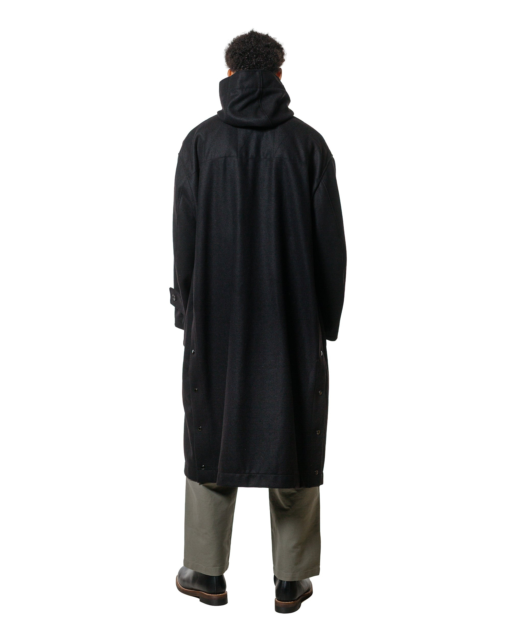 Duffle Coat Black 24oz Wool Melton - 4