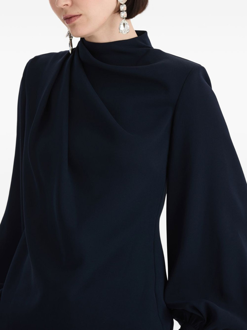 draped georgette blouse 6