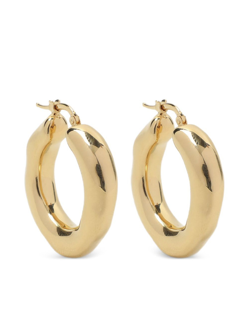 brass hoop earrings 1