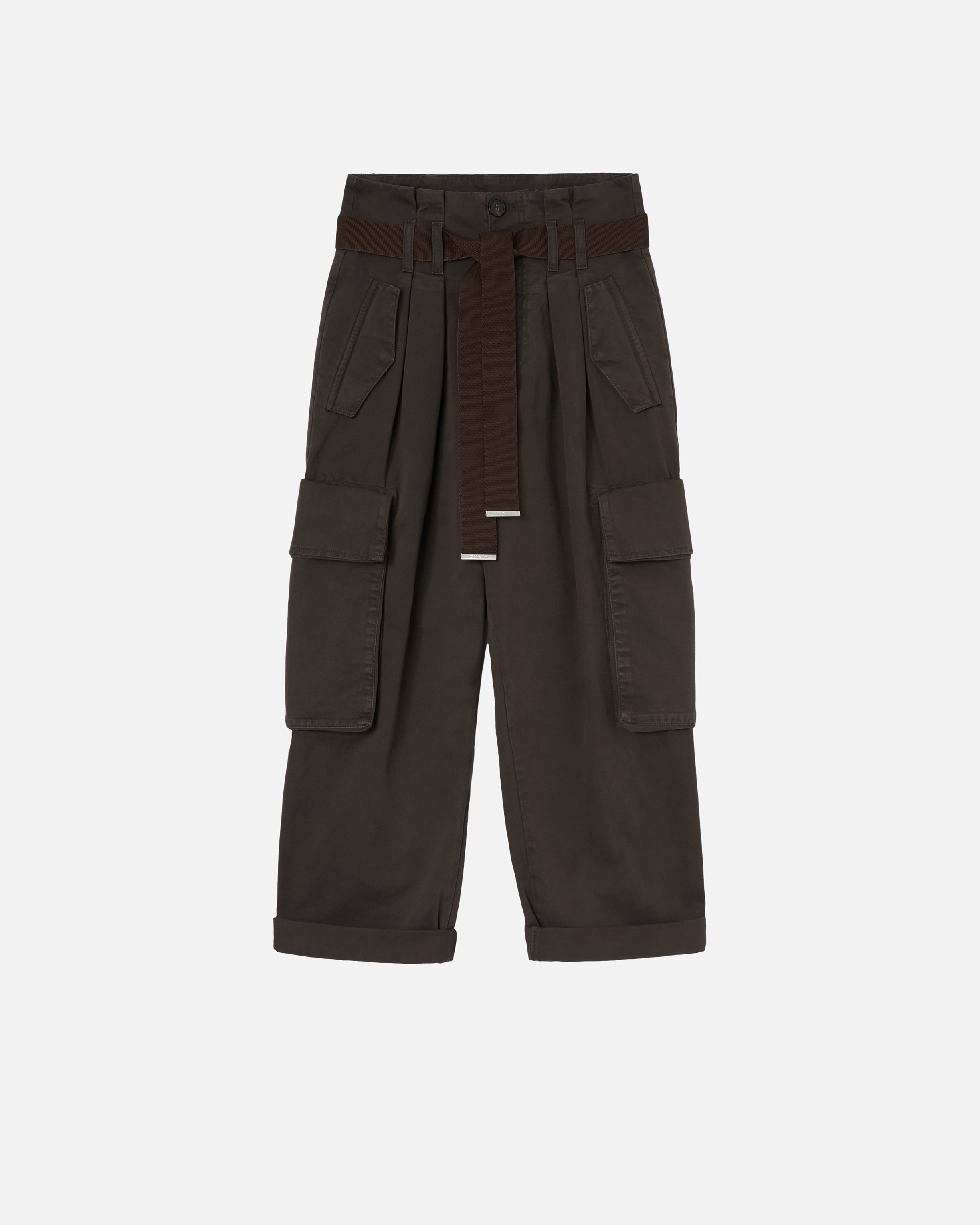 OVERSIZE CARGO TROUSERS WITH BELT - 1