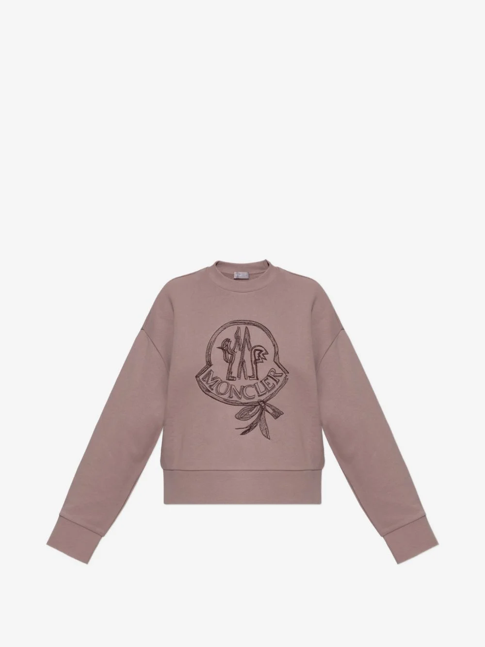 logo-embroidered sweatshirt - 1