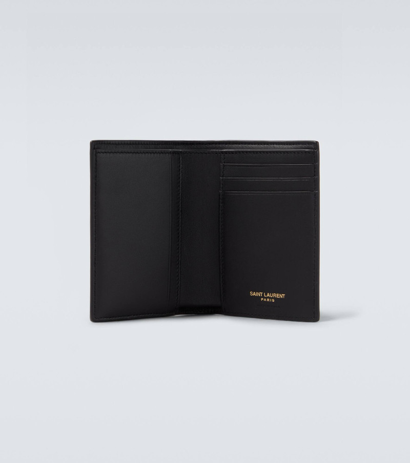 SAINT LAURENT Cassandre leather card holder outlook