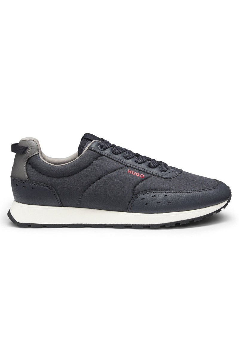 RETRO-INSPIRED TRAINERS WITH FAUX-LEATHER TRIMS 1