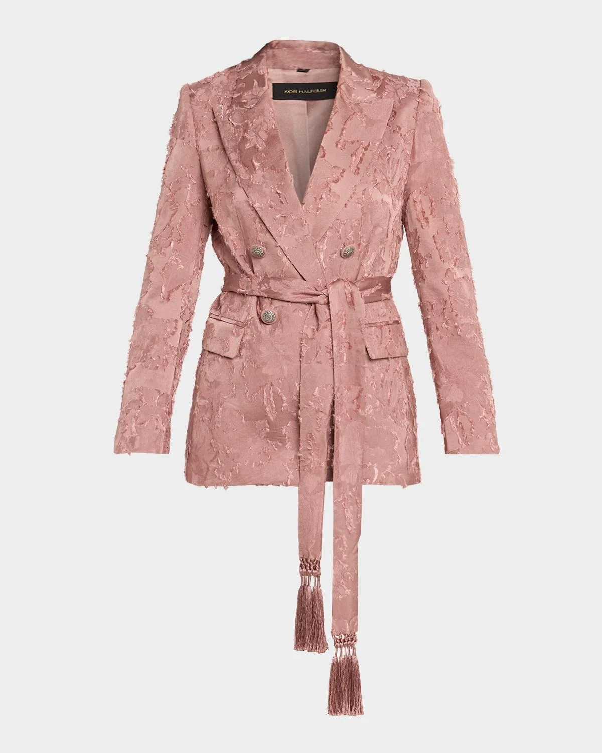 Nia Double-Breasted Jacquard Jacket - 1