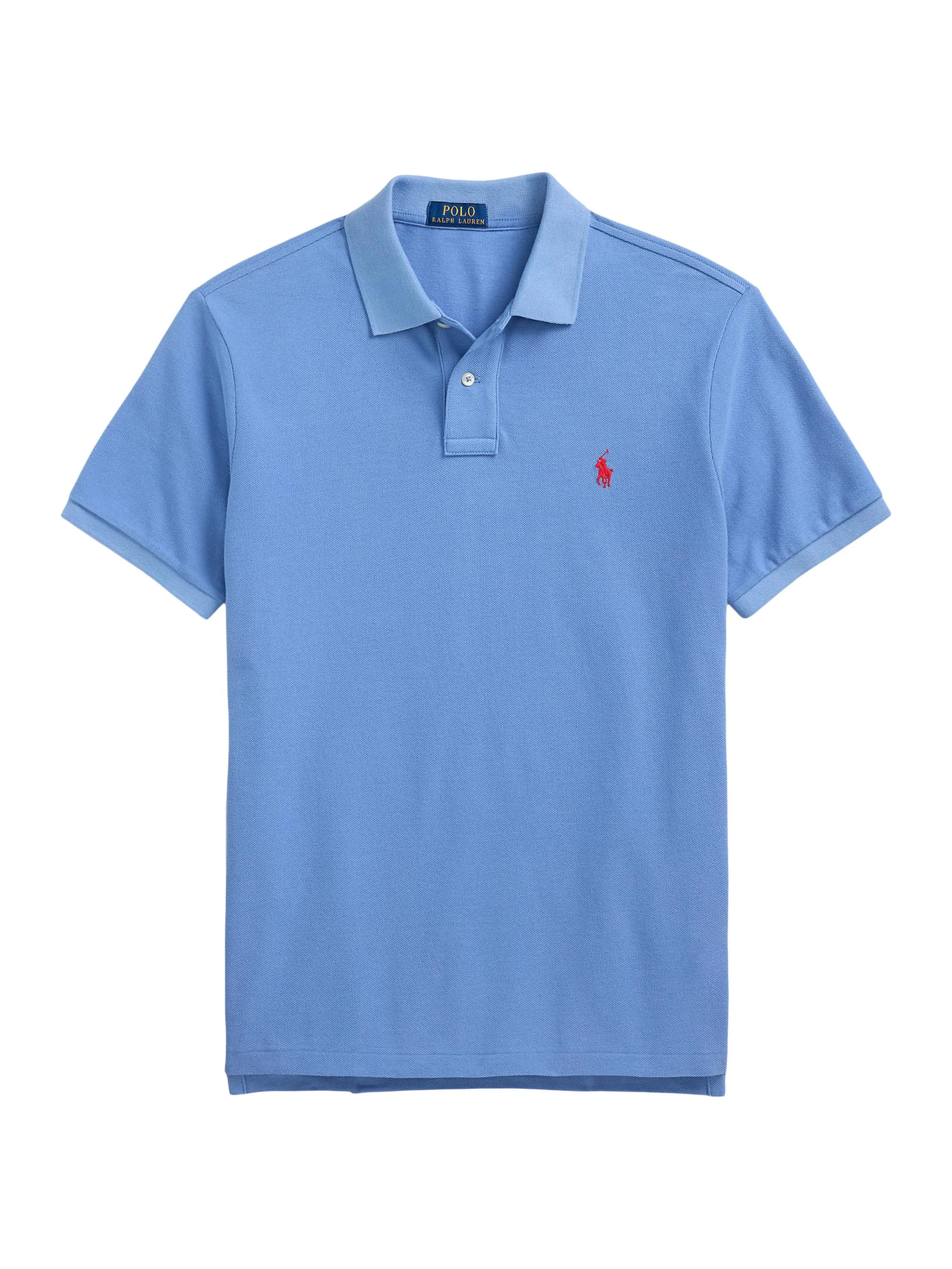 Men's Classic-Fit Mesh Polo Shirt - Campus Blue - 1