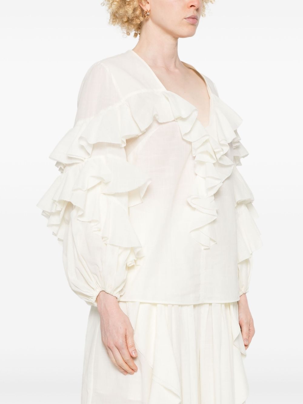 ruffled blouse - 3