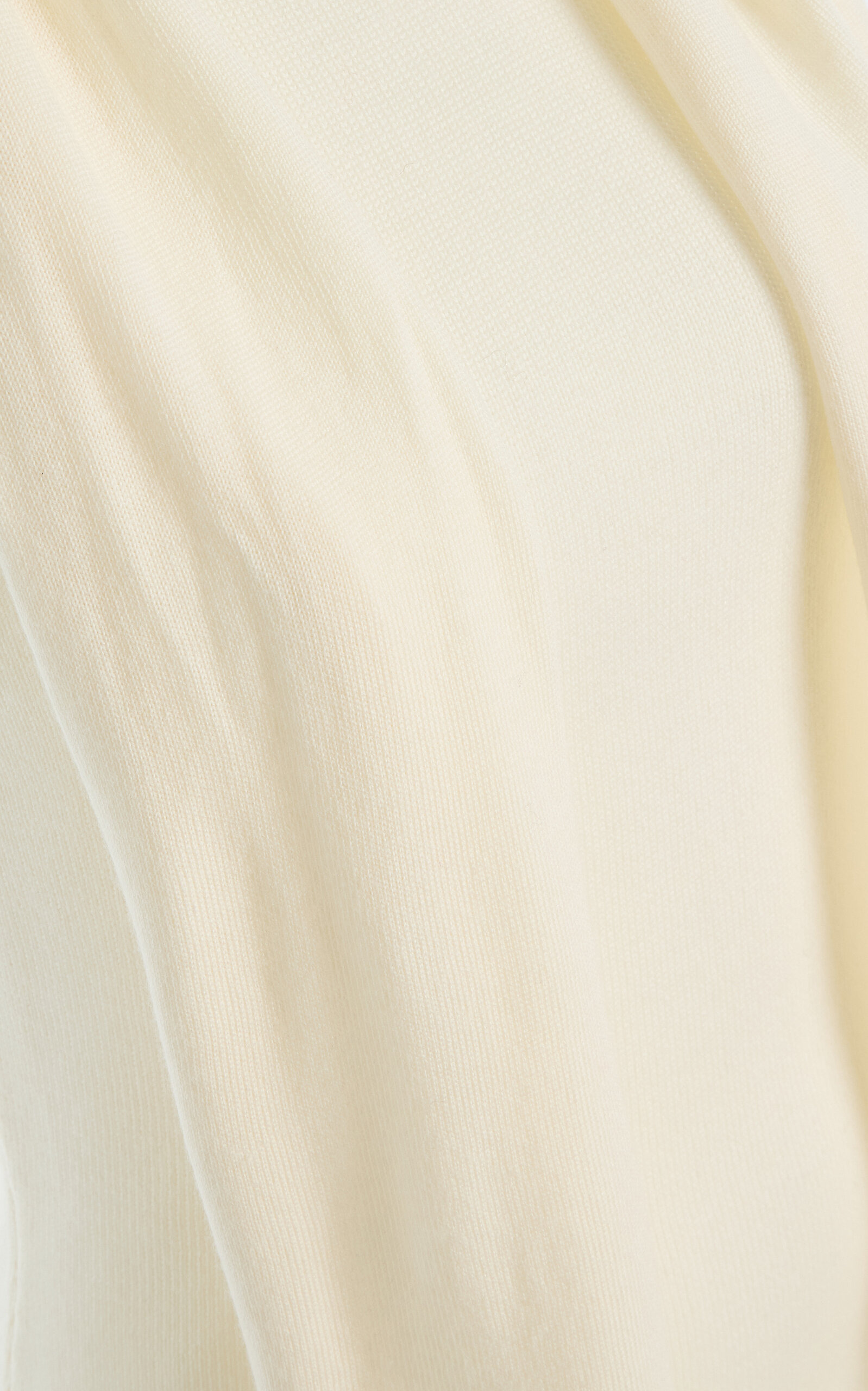 Canal Scarf-Detailed Merino Wool Top ivory - 6