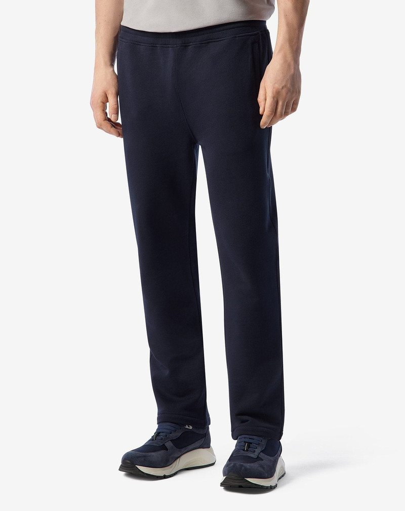 Navy blue fleece joggers 3