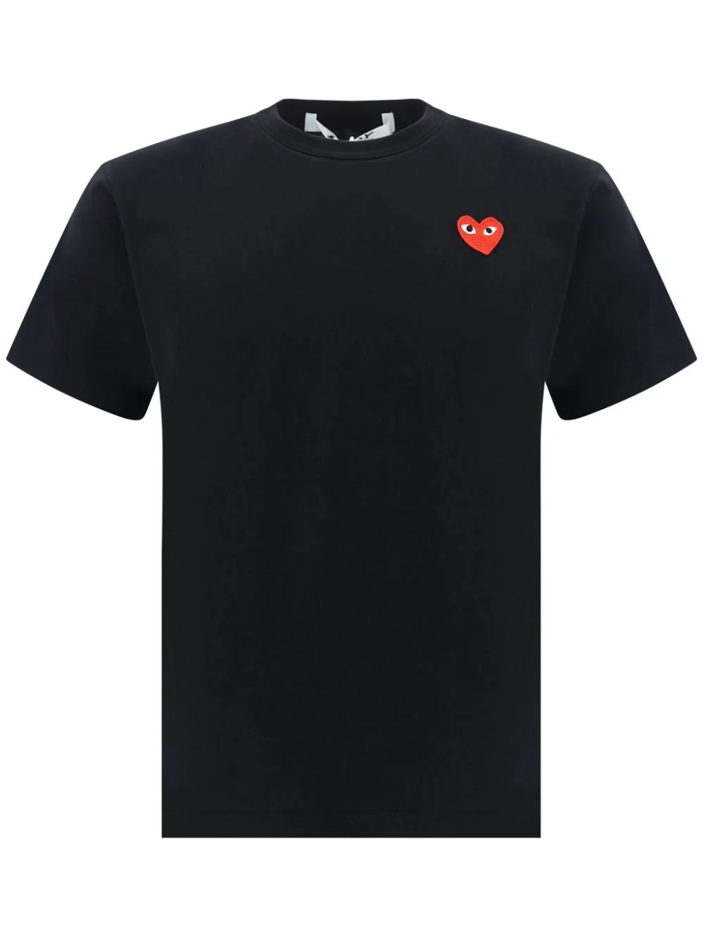 heart-patch cotton T-shirt - 1