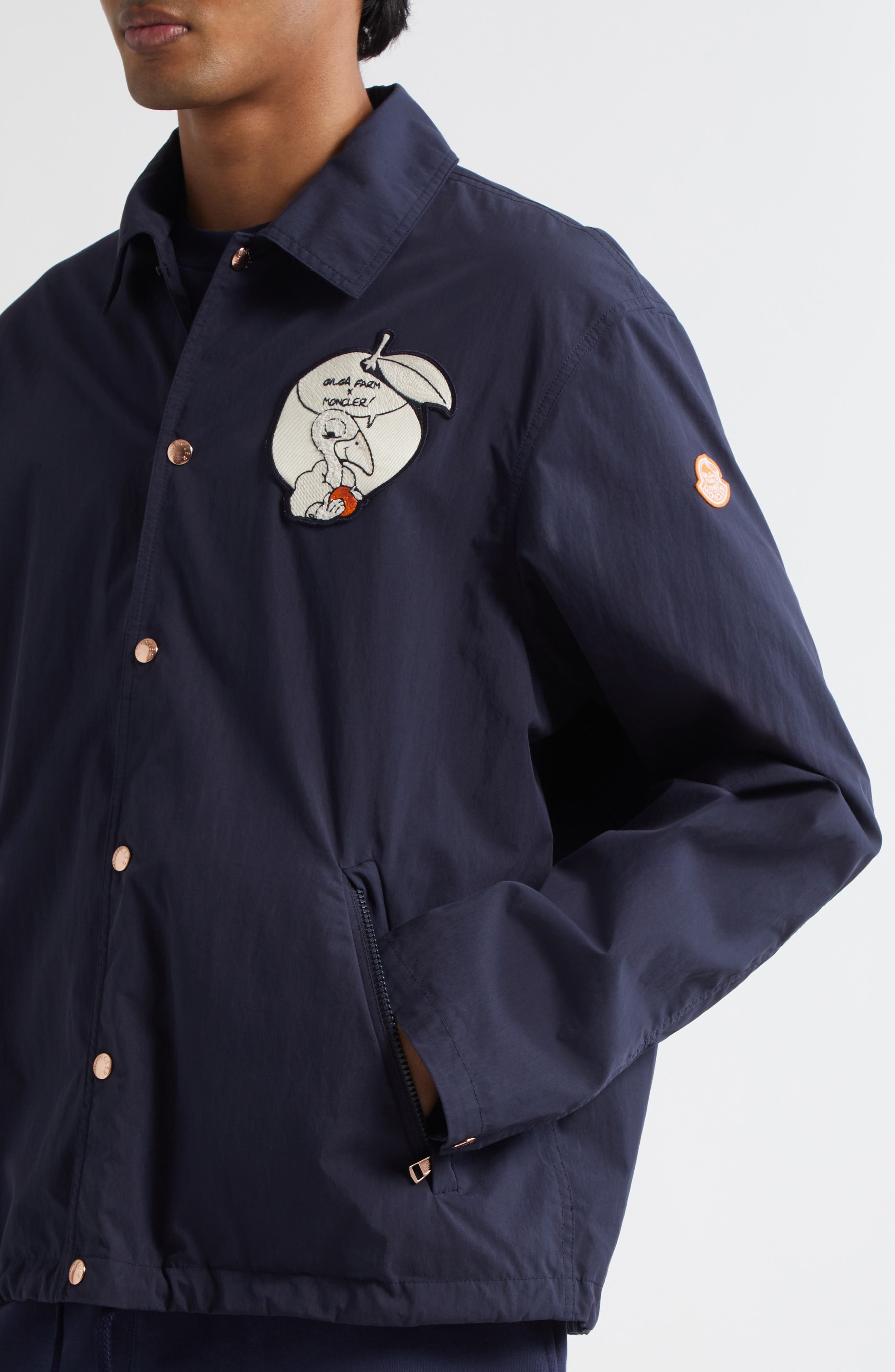 Moncler x Gilga Farm by Donald Glover Satsuma Canvas Jacket in Navy at Nordstrom - 4