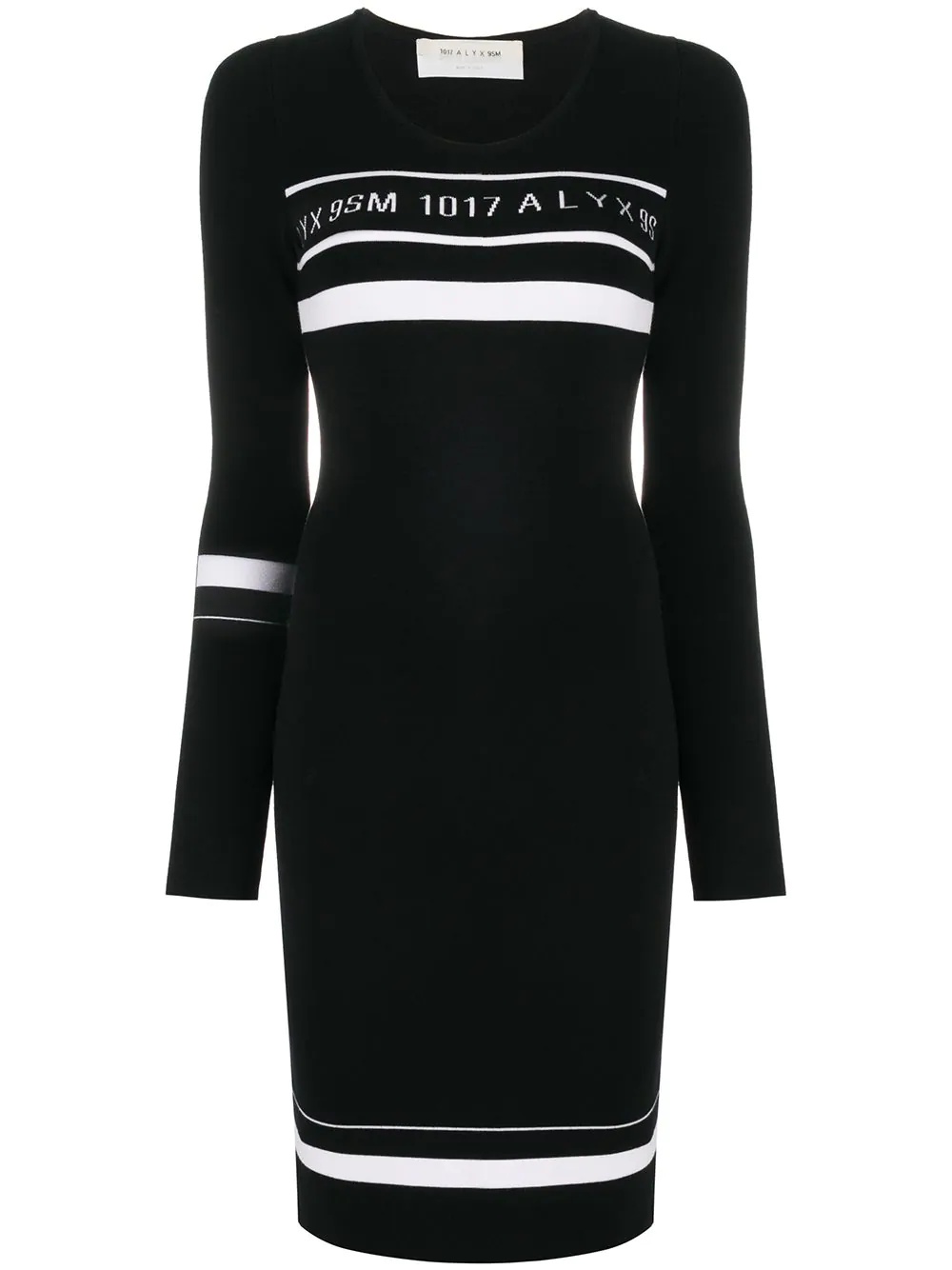 fitted logo dress - 1