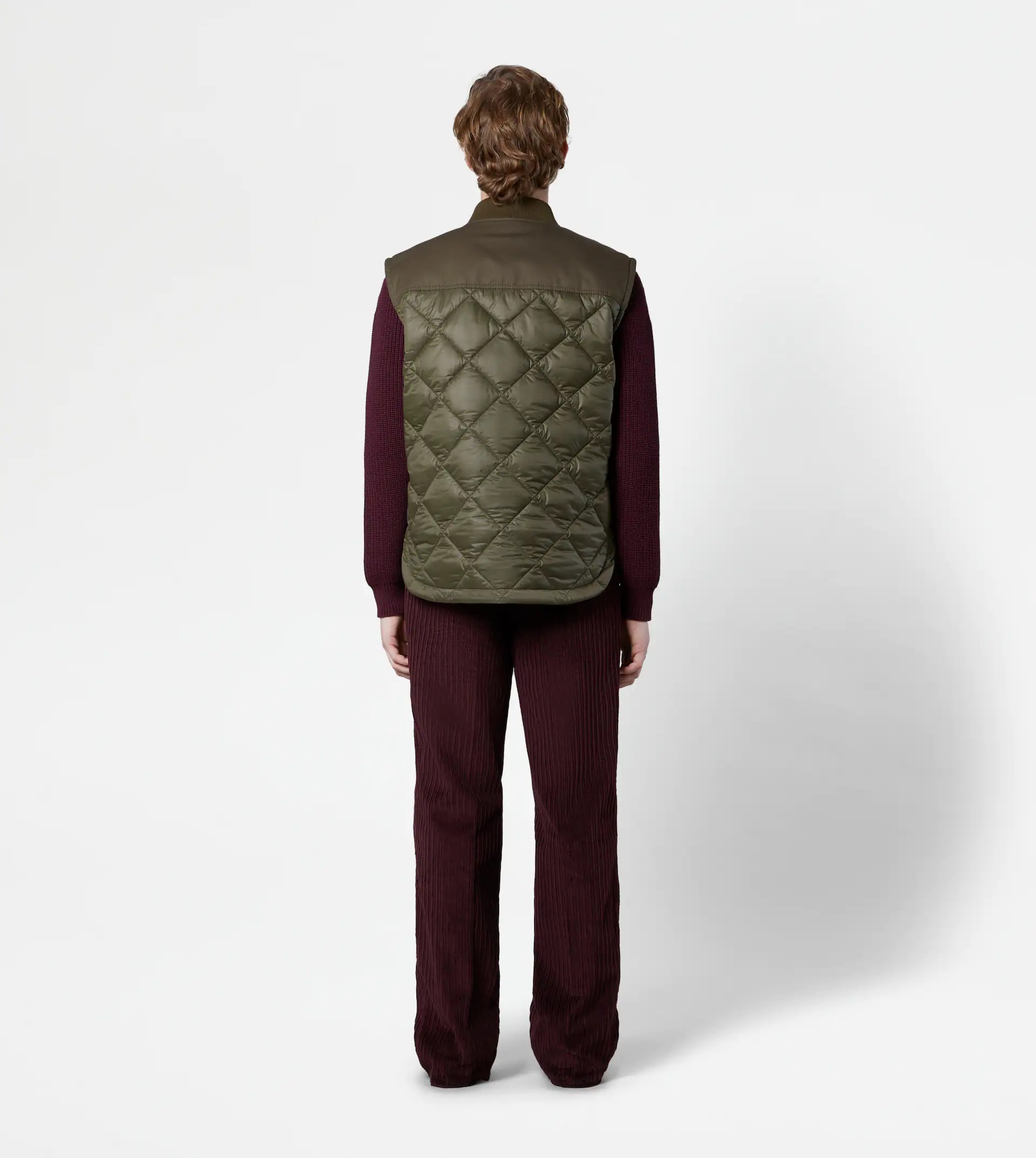 QUILTED GILET - GREEN - 3