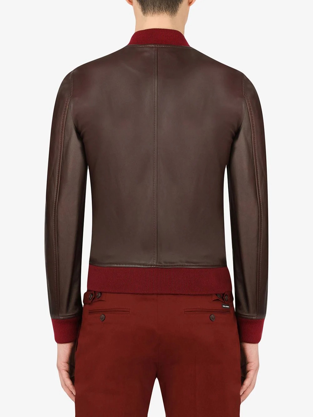 leather bomber jacket - 4