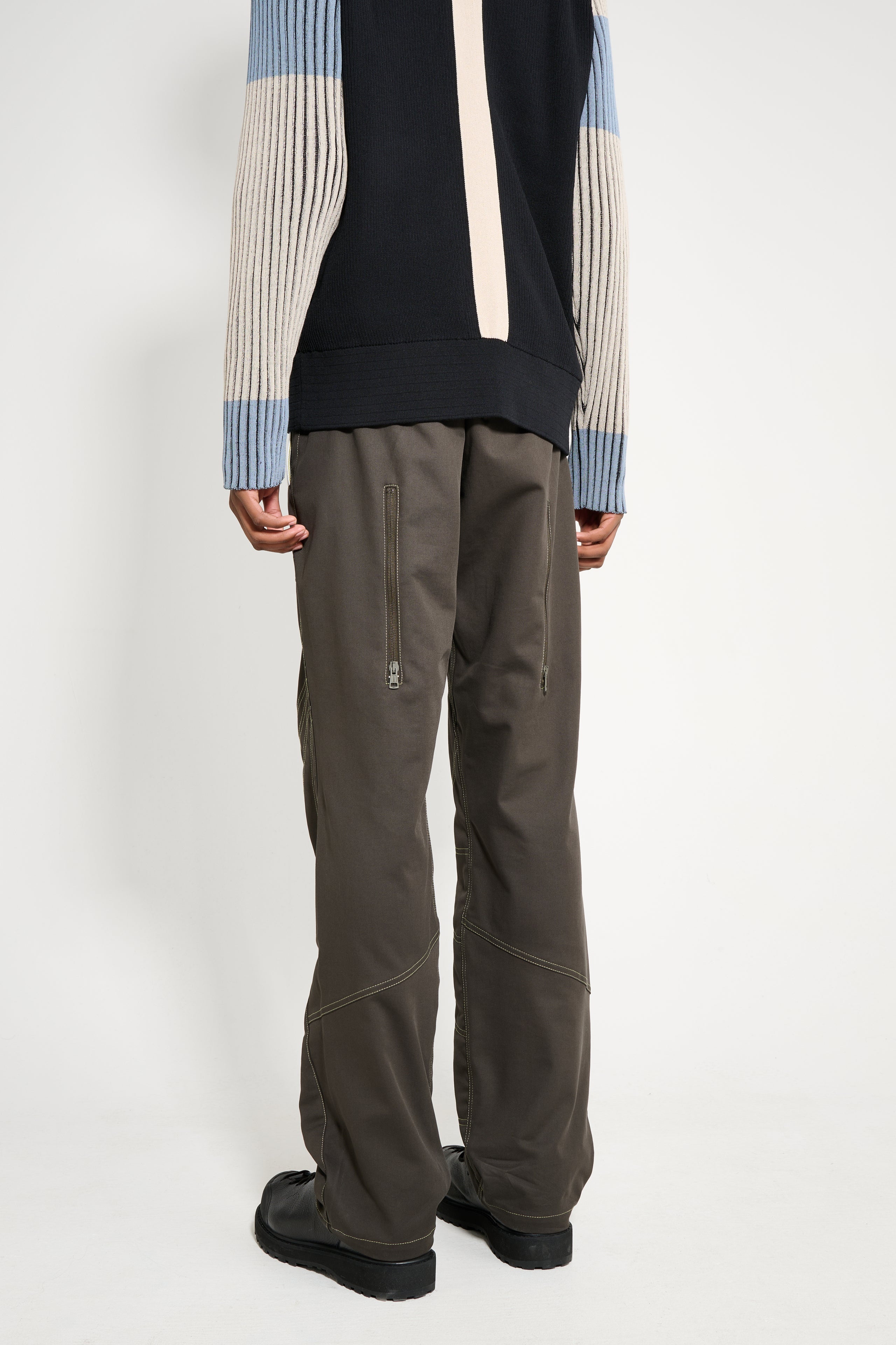 KIKO KOSTADINOV SOLIX ZIP TROUSER JAVA BROWN - 3