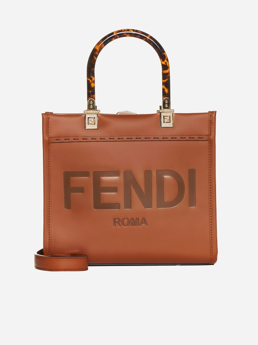 Fendi Sunshine leather small tote bag - 1