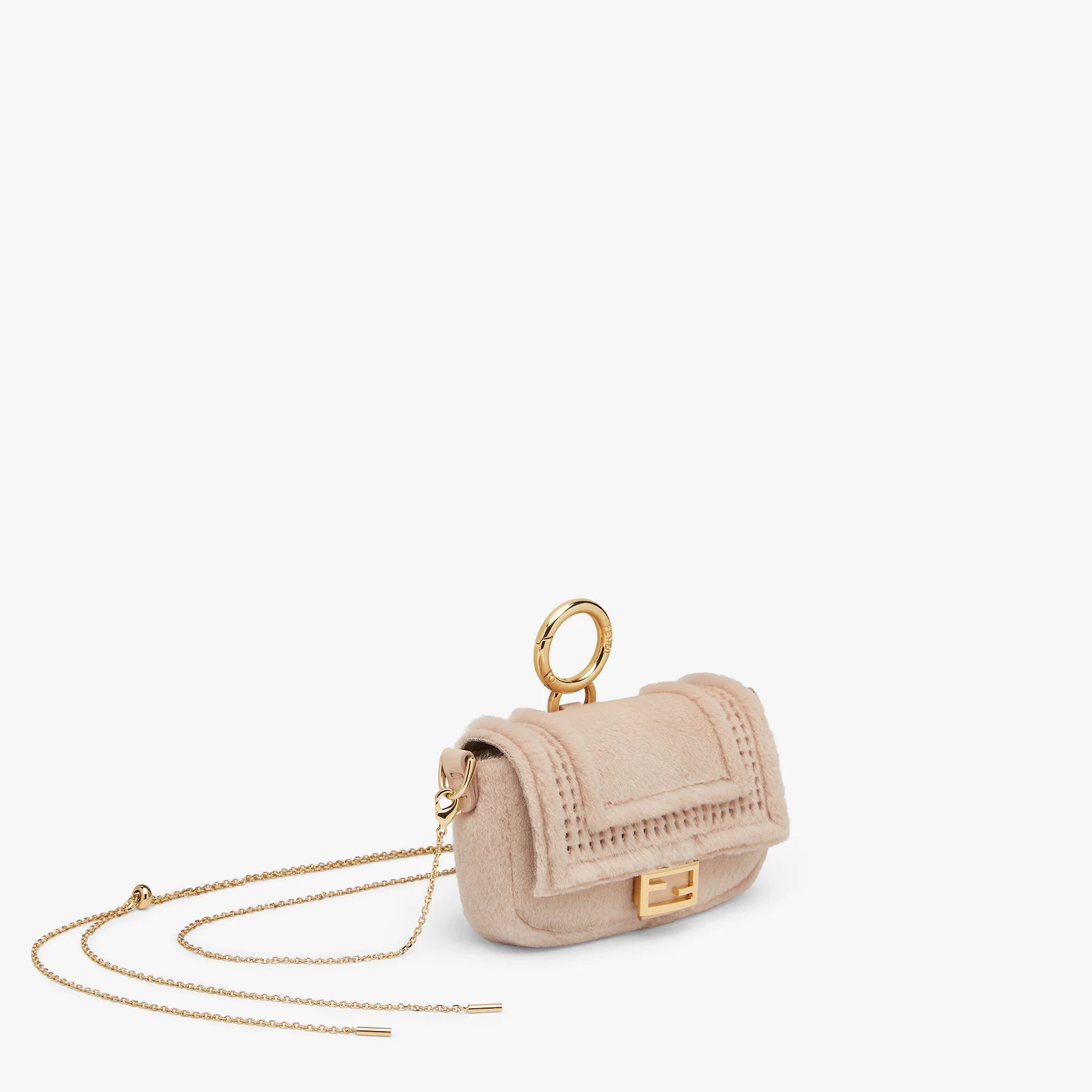 Pink mink charm - 2