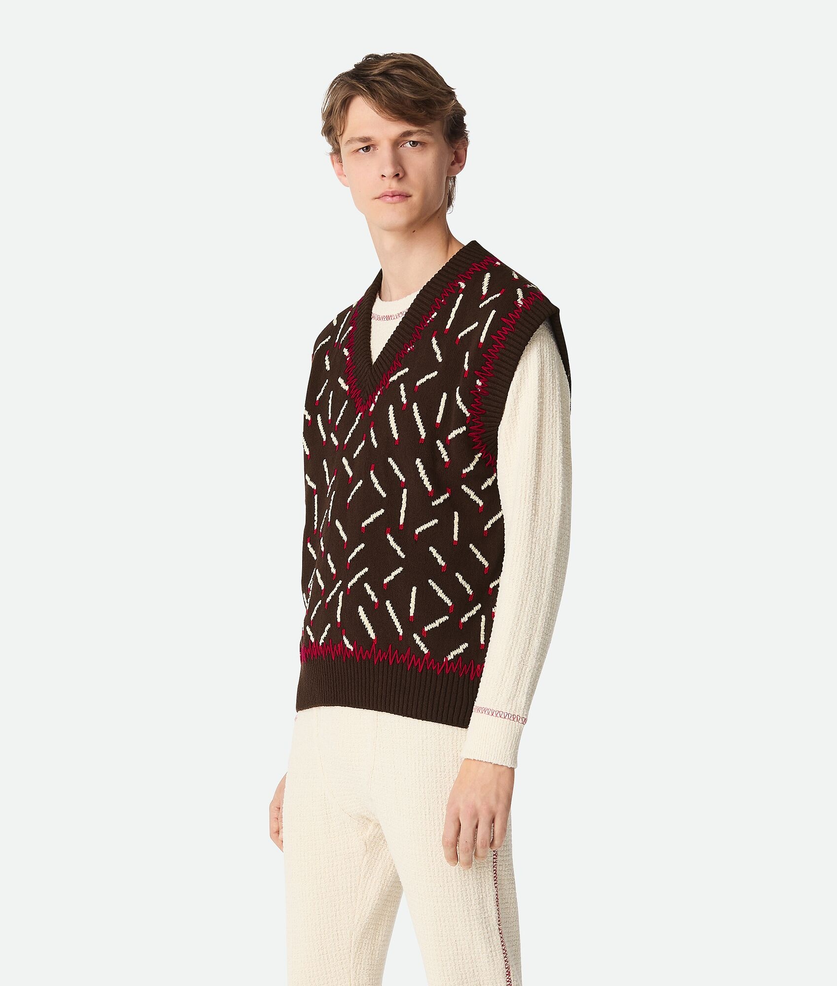 Cotton Jacquard Matches Gilet - 2