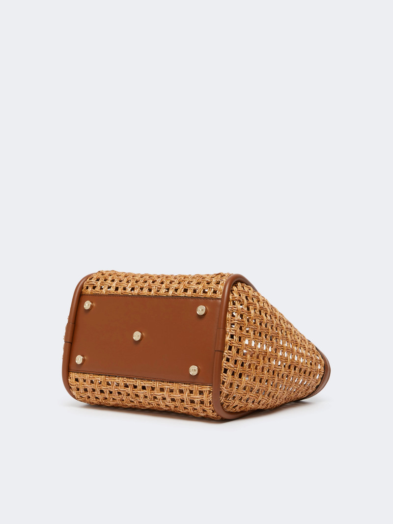MARINECESTO Small Marine bag in woven natural fibre - BEIGE 4