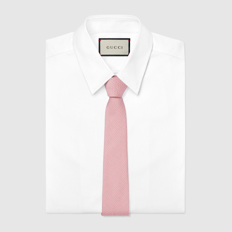 GUCCI Gucci silk jacquard tie outlook