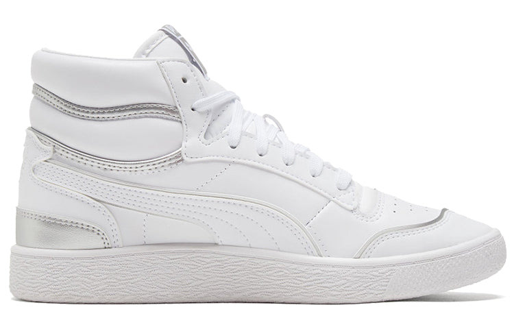 (WMNS) PUMA Ralph Sampson Mid Metal 'White Silver' 374662-01 - 2