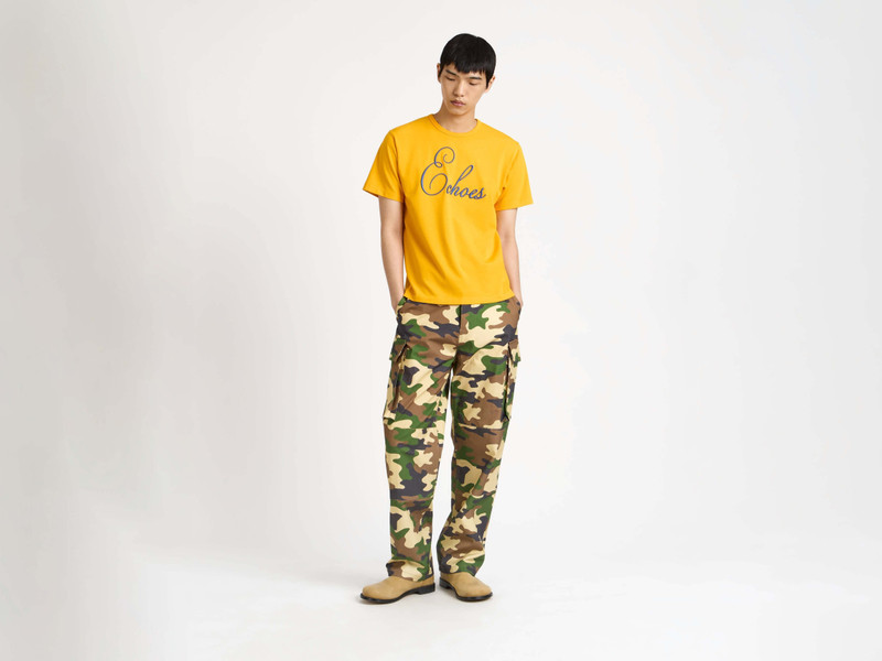 MENS ECHOES T-SHIRT IN GOLD - 1