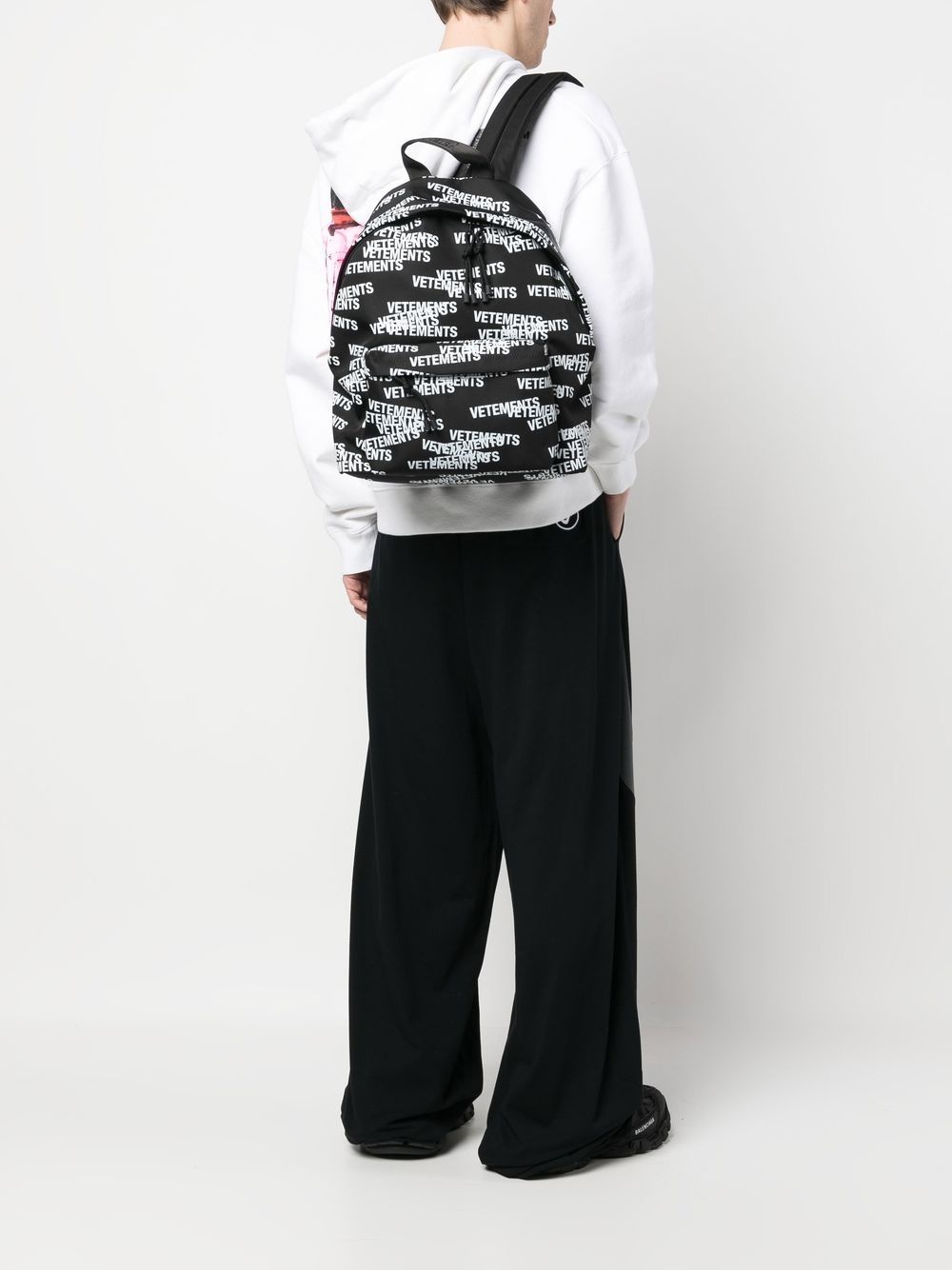 all-over logo-print backpack - 2