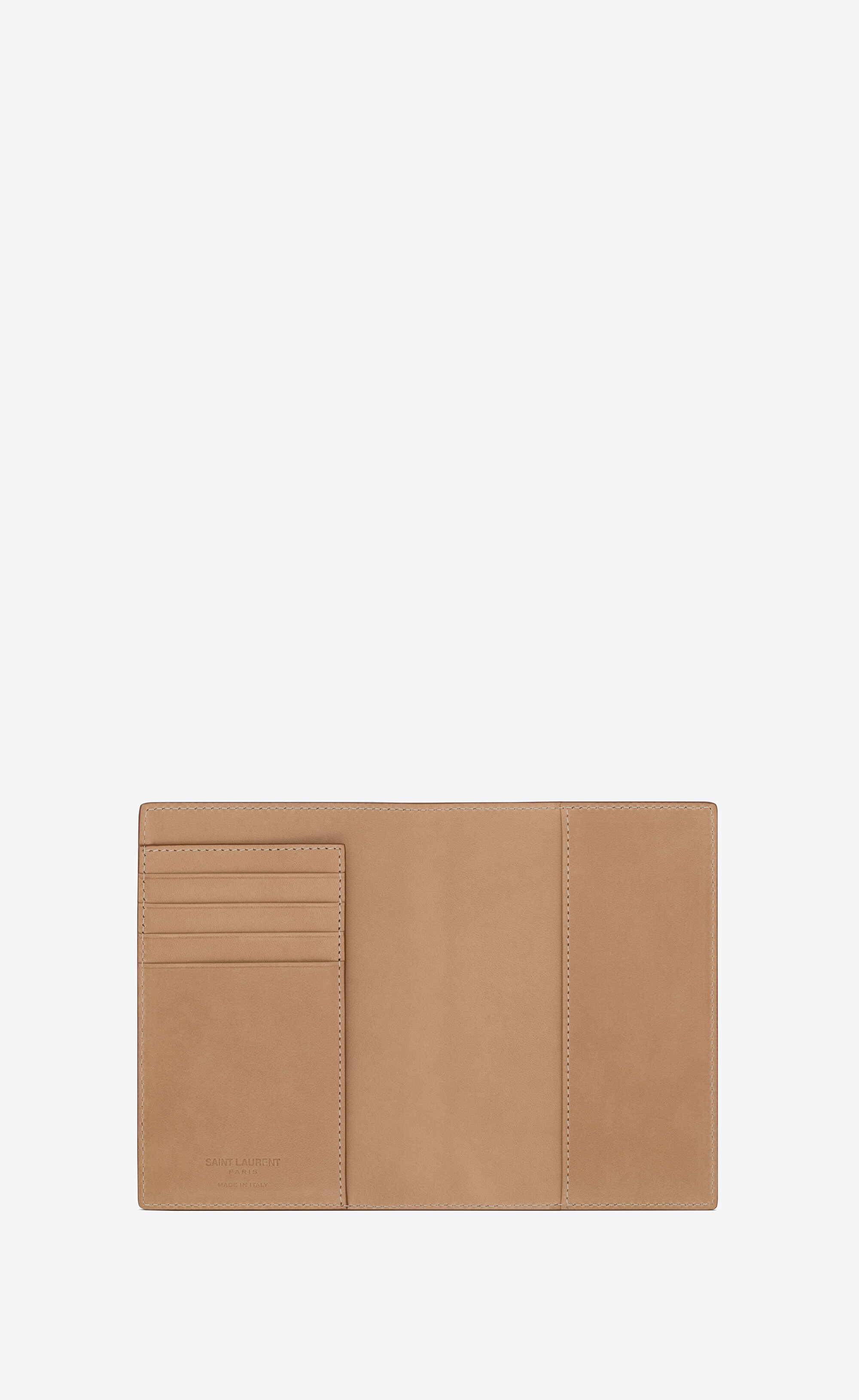 saint laurent passport case in vegetable-tanned leather - 4