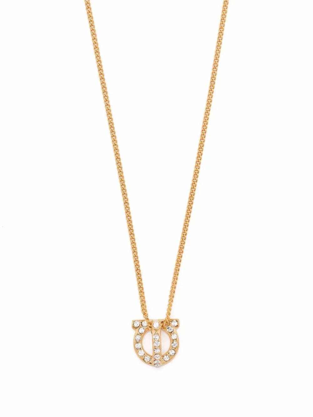 Ferragamo Women Gancini 3D Crystals Necklace - 3