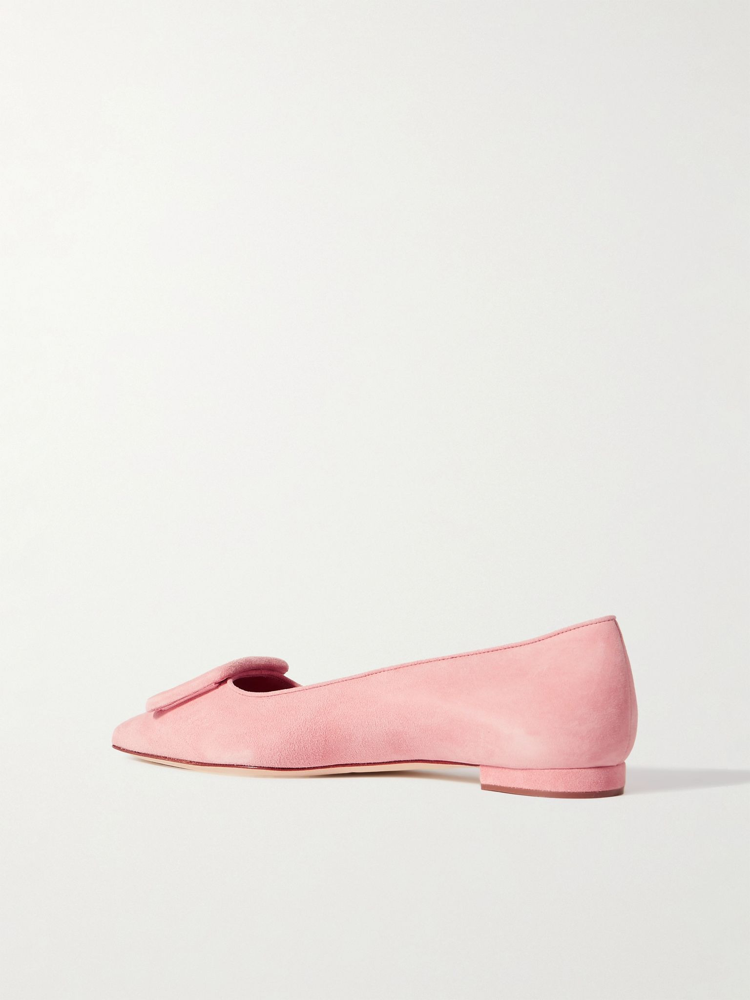 Maysale suede point-toe flats Pink - 3