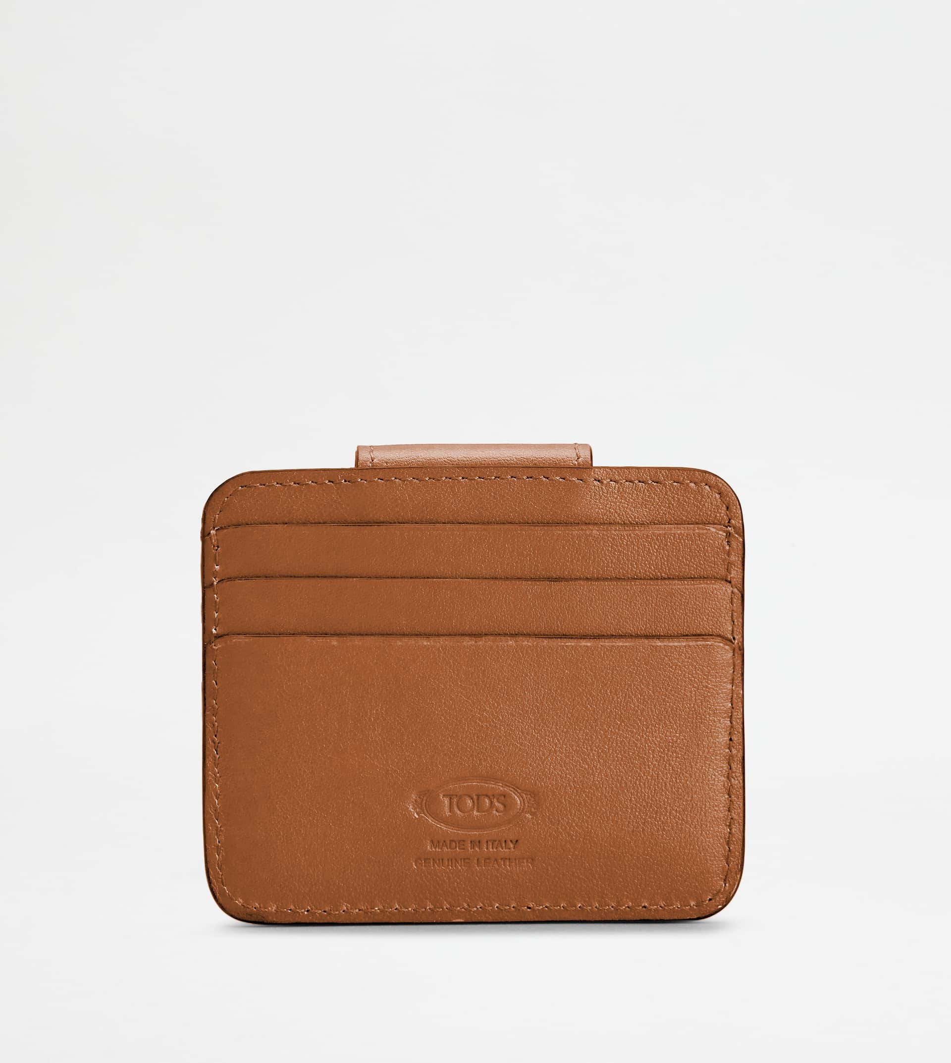 KATE CARD HOLDER IN LEATHER SMALL - BROWN - 2
