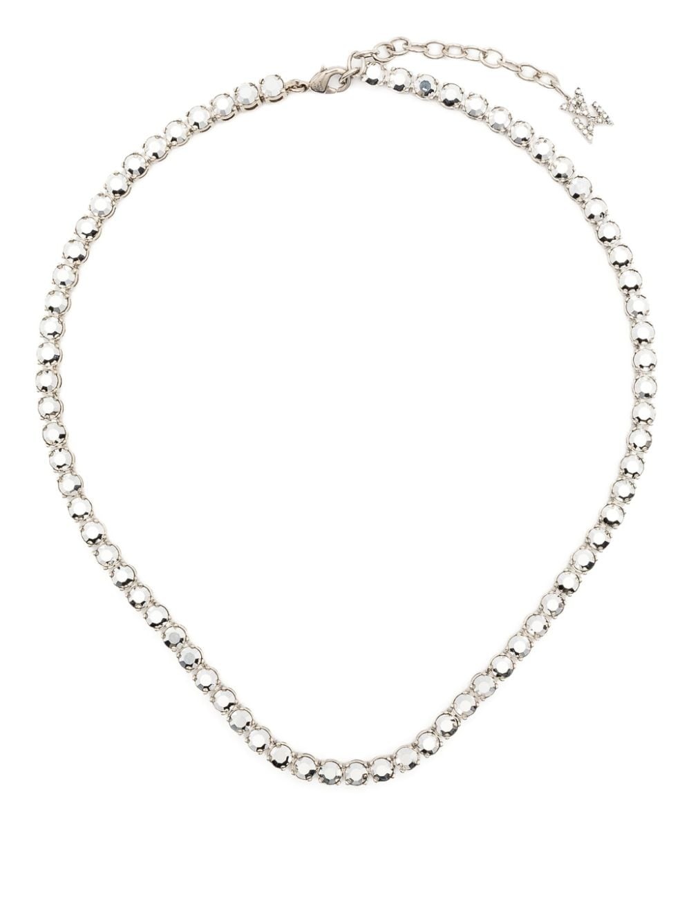 Tennis crystal-embellished necklace - 1