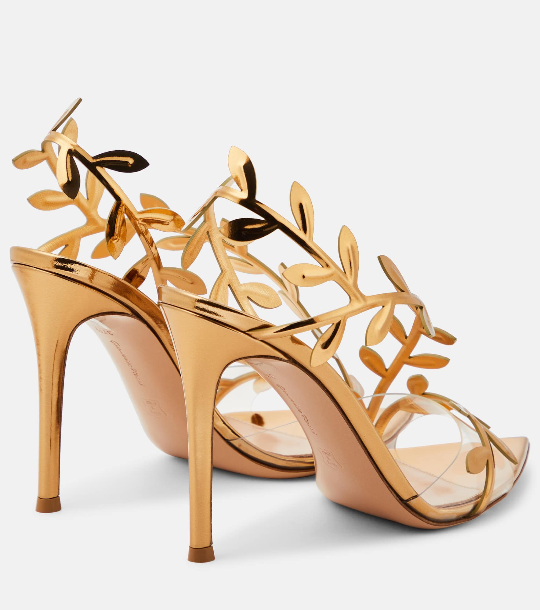 Metallic leather pumps - 3
