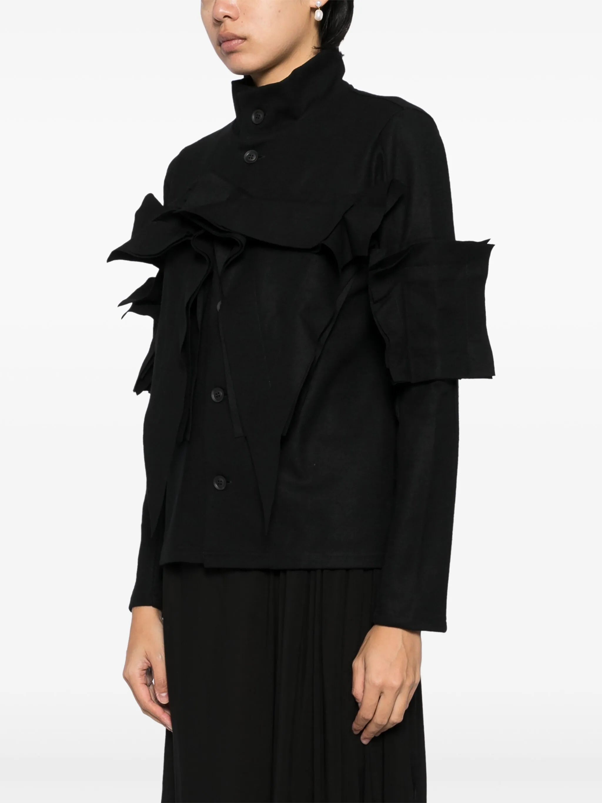 YOHJI YAMAMOTO Women Box Detail Cardigan - 2