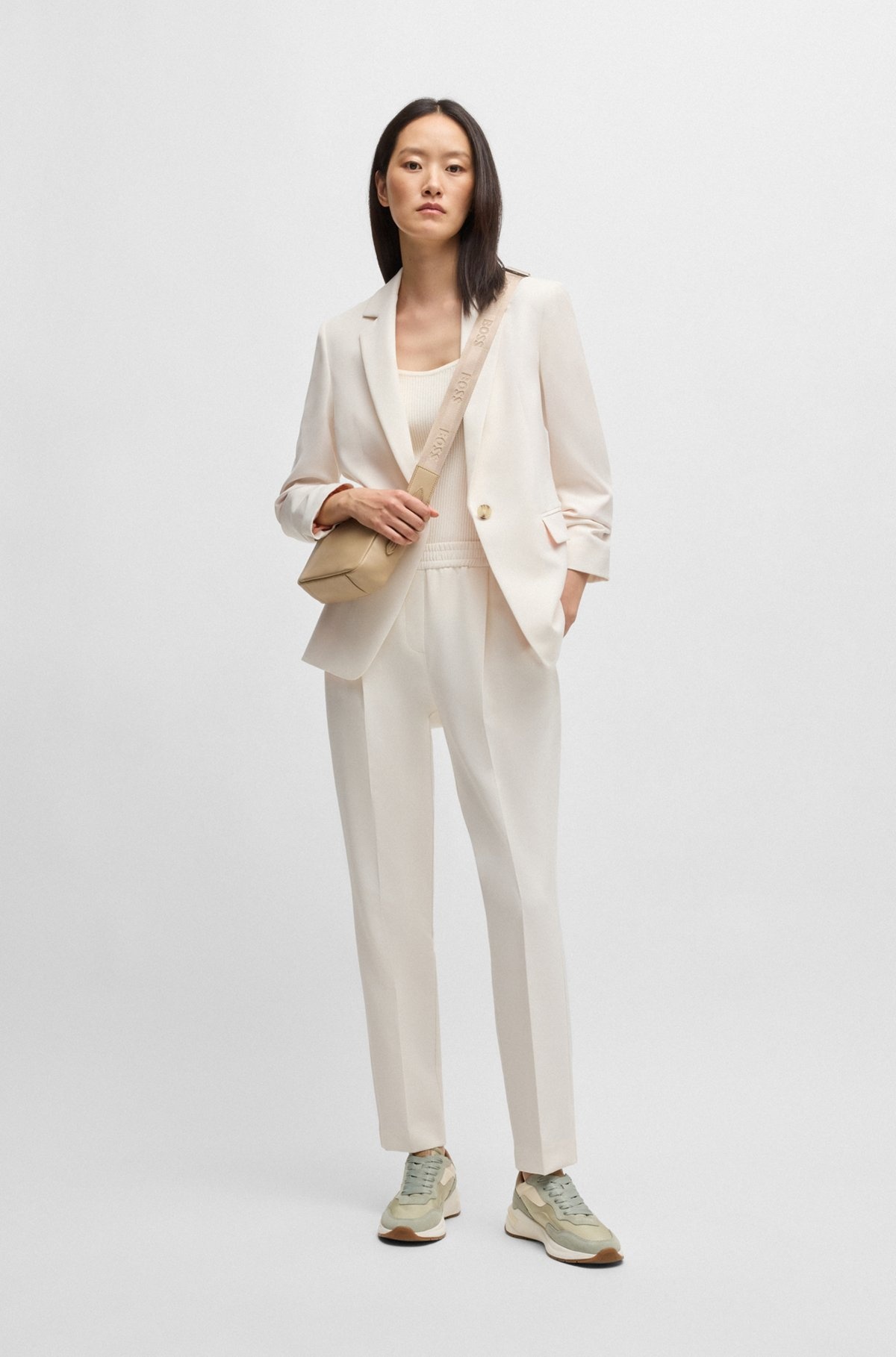 FORMAL TROUSERS IN STRETCH FABRIC - 3