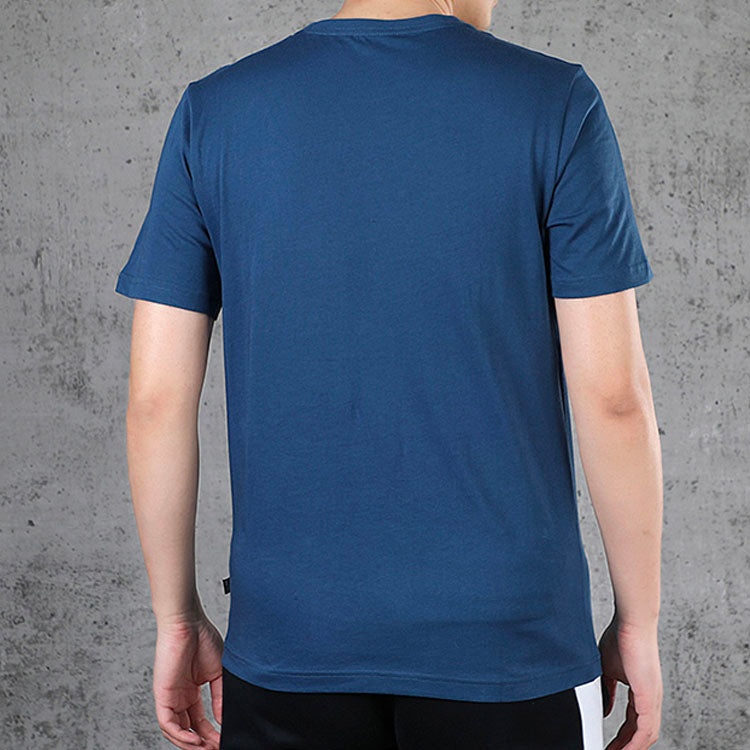 PUMA Logo Printed Short Sleeve TEE Blue 583843-43 - 4