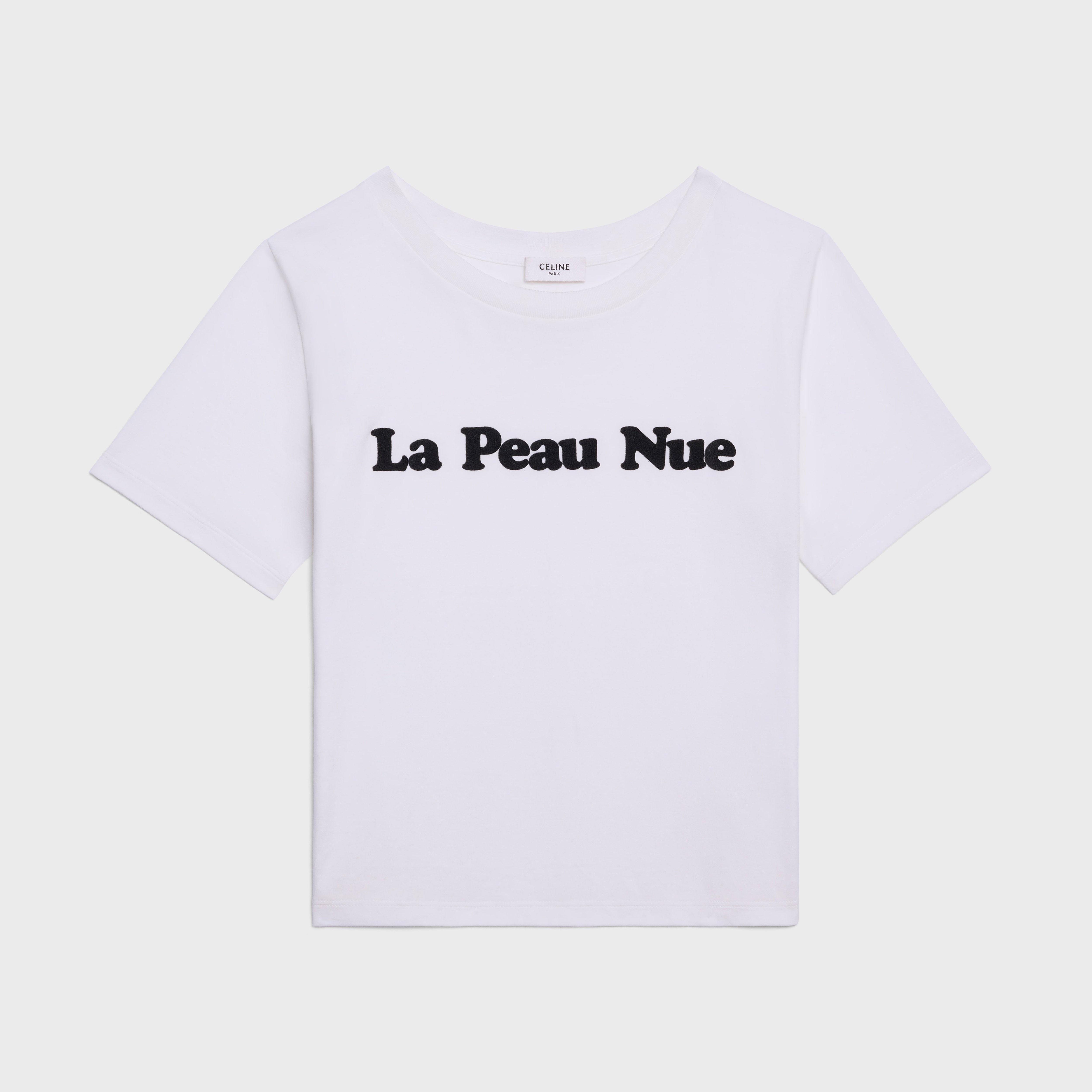 CELINE LA PEAU NUE COTTON JERSEY T-SHIRT