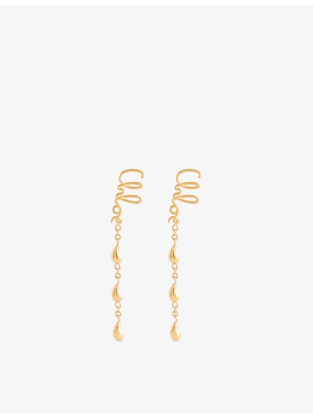 Scriyellow Gold-Plated Brass Drop Earrings - 1